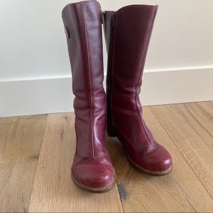 El Naturalista Tesela boots Mora leather (Deep red